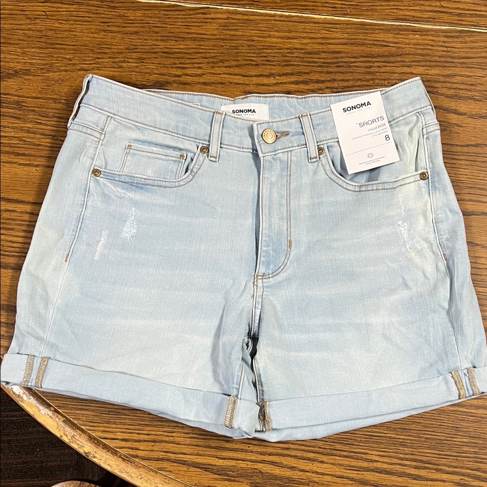 Sonoma Women's Light Wash Jean Shorts